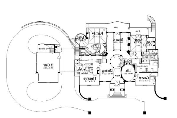 1st Floor Plan image of Ramboulett House Plan